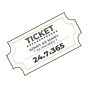 ticket stub icon by erin gibbs